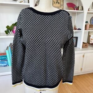 ESPRIT Black and White Patterned Sweater